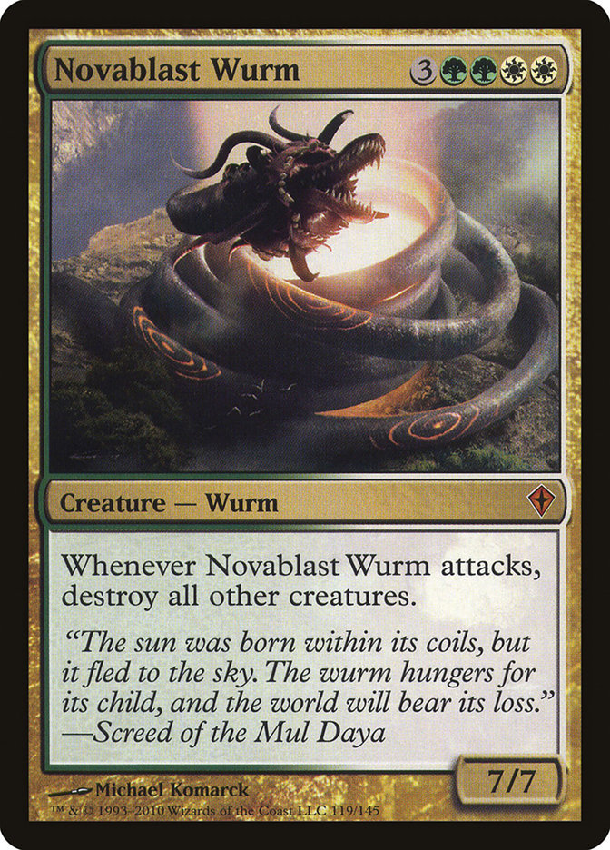 Novablast Wurm 119/145 (Worldwake)  | Good Games Morley