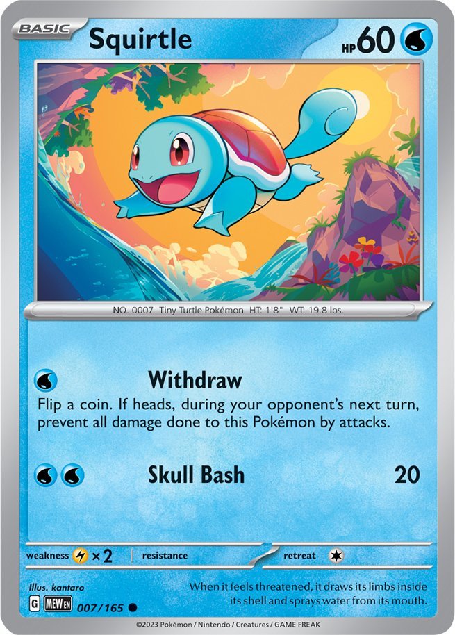 Squirtle (007/165) [Scarlet & Violet 151] | Good Games Morley