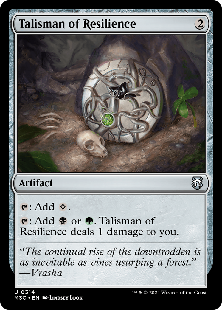 Talisman of Resilience (Ripple Foil) [Modern Horizons 3 Commander] | Good Games Morley