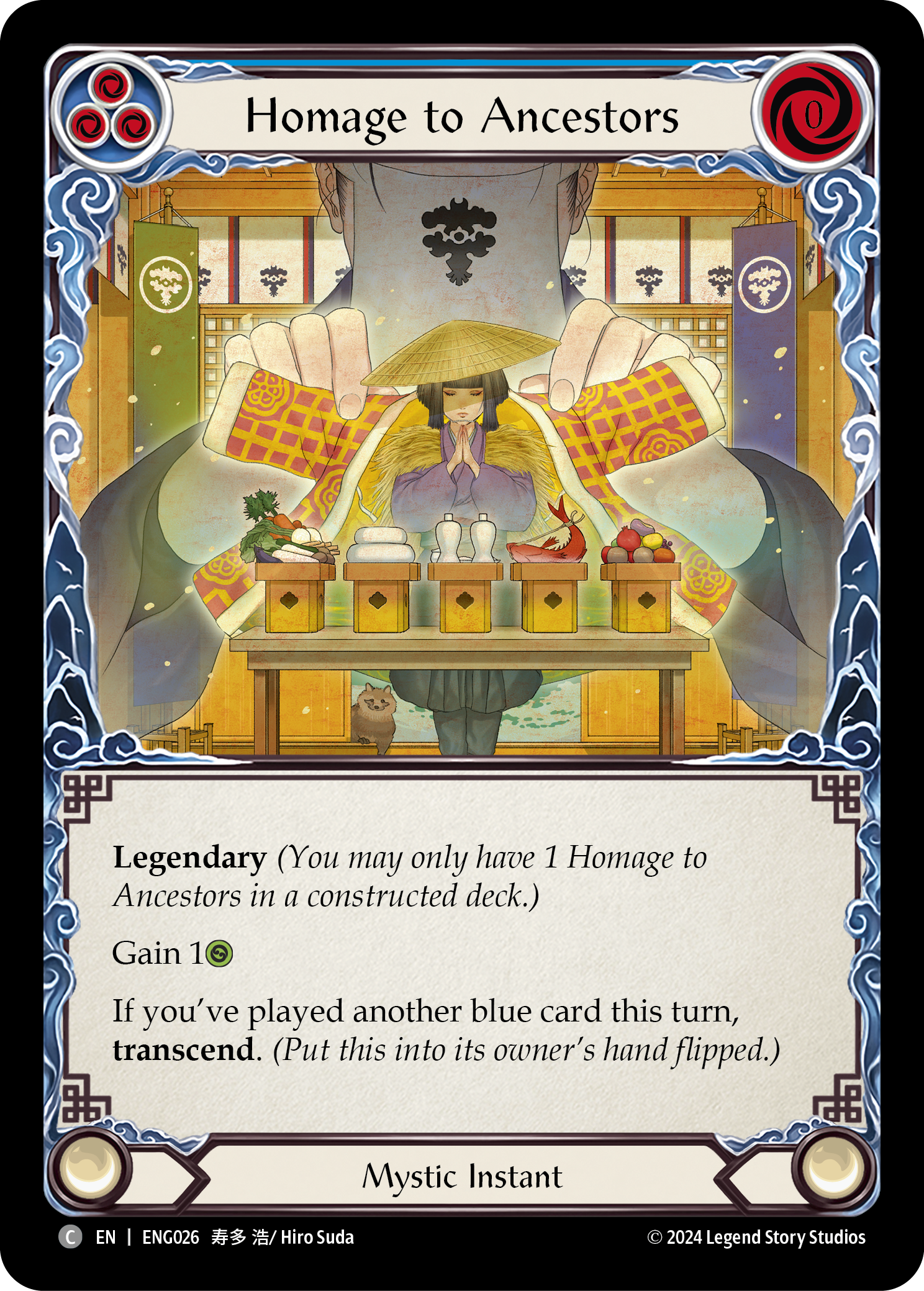 Homage to Ancestors [ENG026] (Part the Mistveil Enigma Blitz Deck) | Good Games Morley