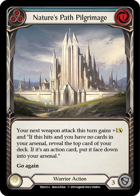 Nature's Path Pilgrimage (Blue) [TEA023-C] (Dorinthea Hero Deck)  1st Edition Normal | Good Games Morley