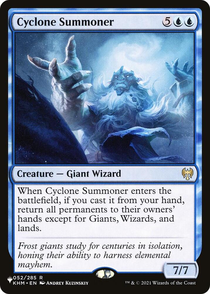 Cyclone Summoner KHM-52/5075 (The List Reprints)  | Good Games Morley
