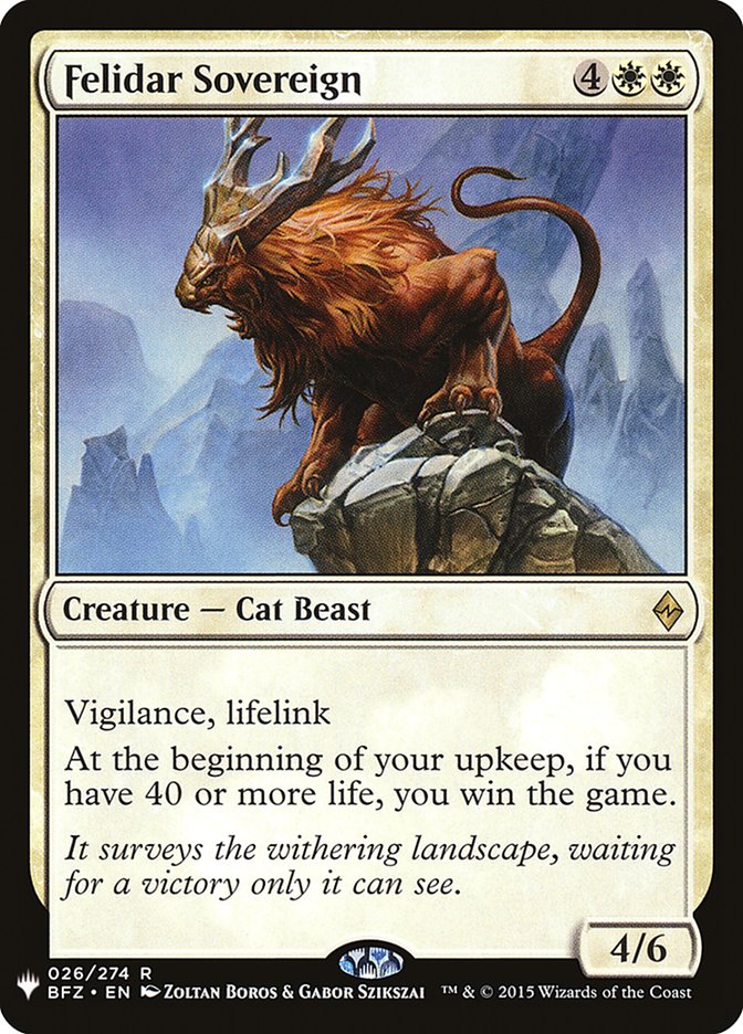 Felidar Sovereign [Mystery Booster] | Good Games Morley