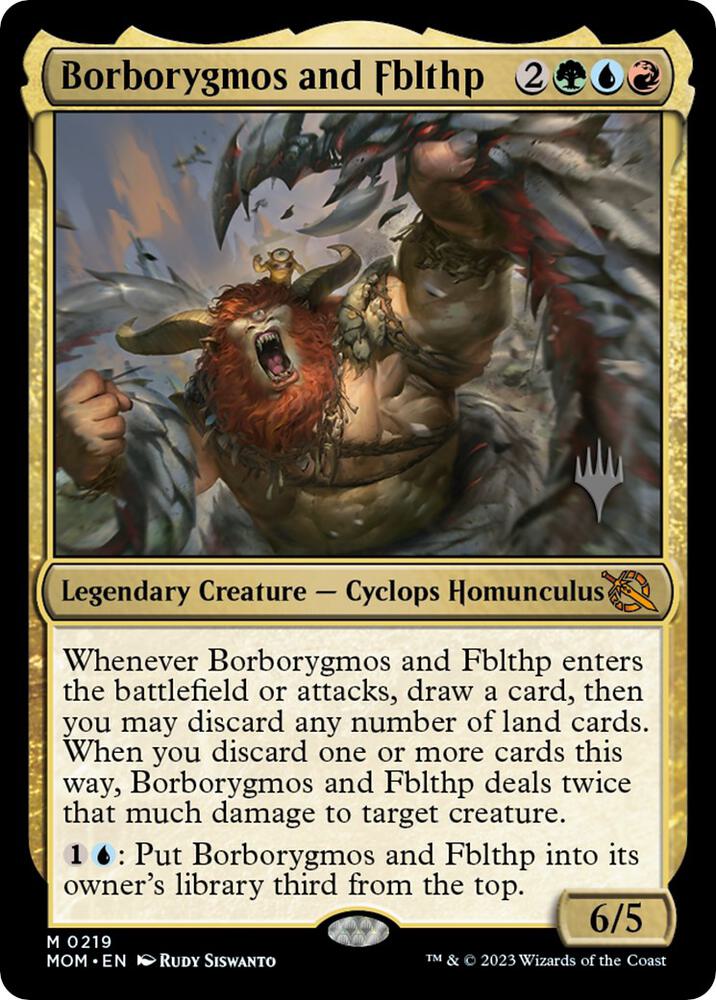 Borborygmos and Fblthp 219p/162 (Promo Pack: March of the Machine)  | Good Games Morley