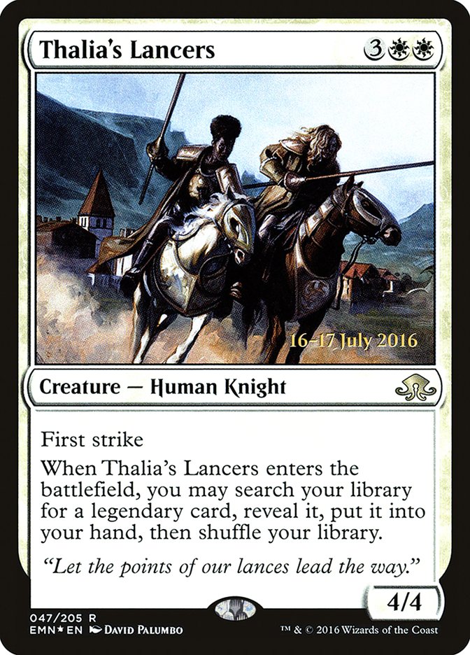 Thalia's Lancers [Eldritch Moon Prerelease Promos] | Good Games Morley
