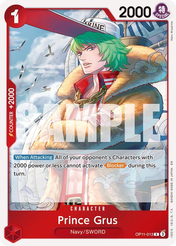 Prince Grus OP11-013 (A Fist of Divine Speed)  - Foil | Good Games Morley