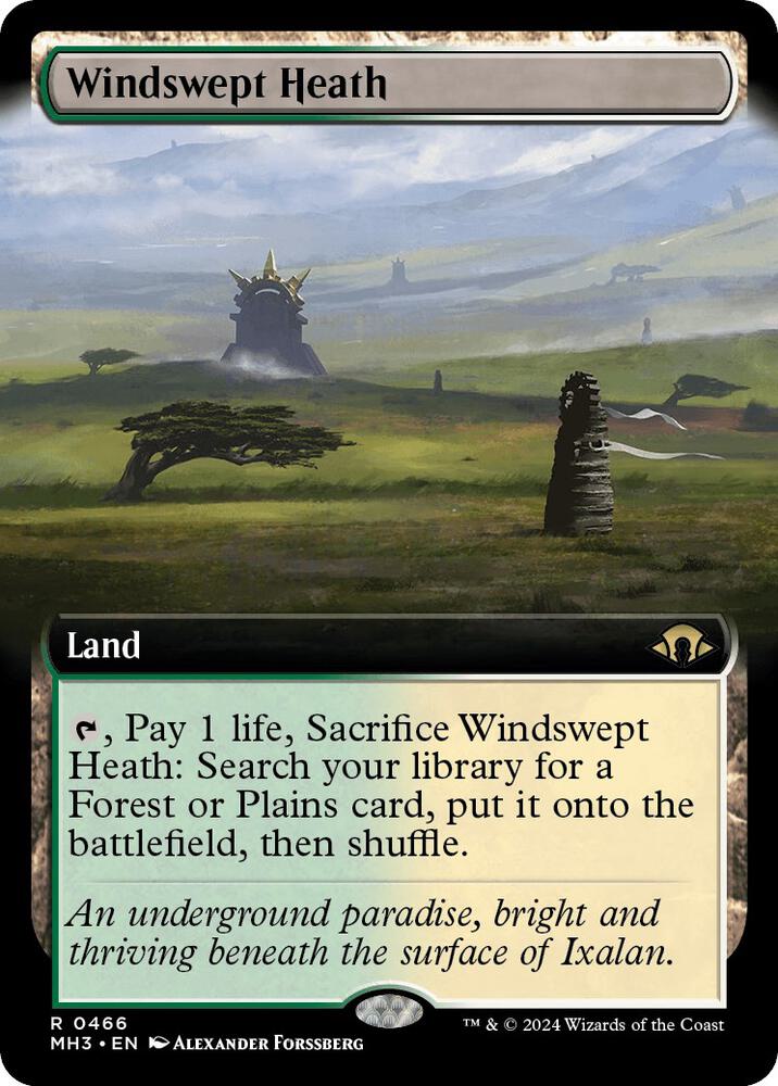 Windswept Heath 466 (Modern Horizons 3)  - Extended Art | Good Games Morley