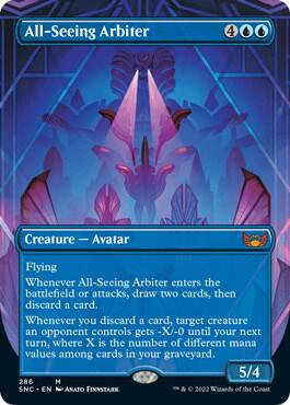 All Seeing Arbiter Borderless 286/281 (Streets of New Capenna)  - Foil | Good Games Morley