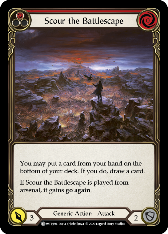 Scour the Battlescape (Red) [U-WTR194] (Welcome to Rathe Unlimited)  Unlimited Normal | Good Games Morley