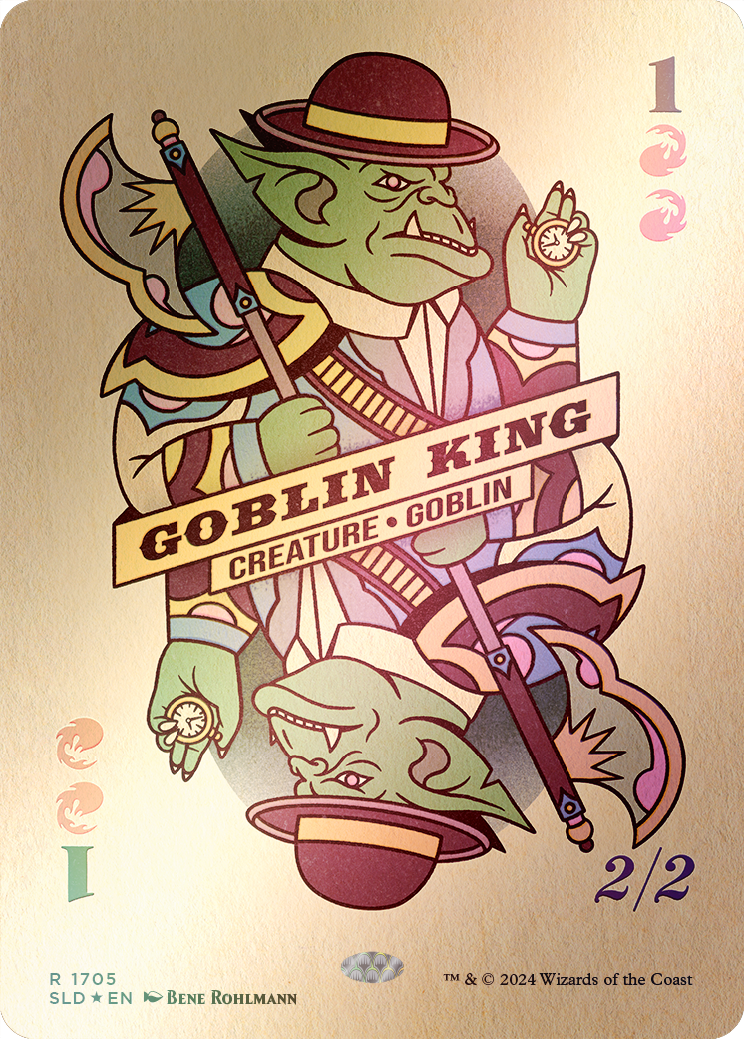 Goblin King (1705) (Rainbow Foil) [Secret Lair Drop Series] | Good Games Morley