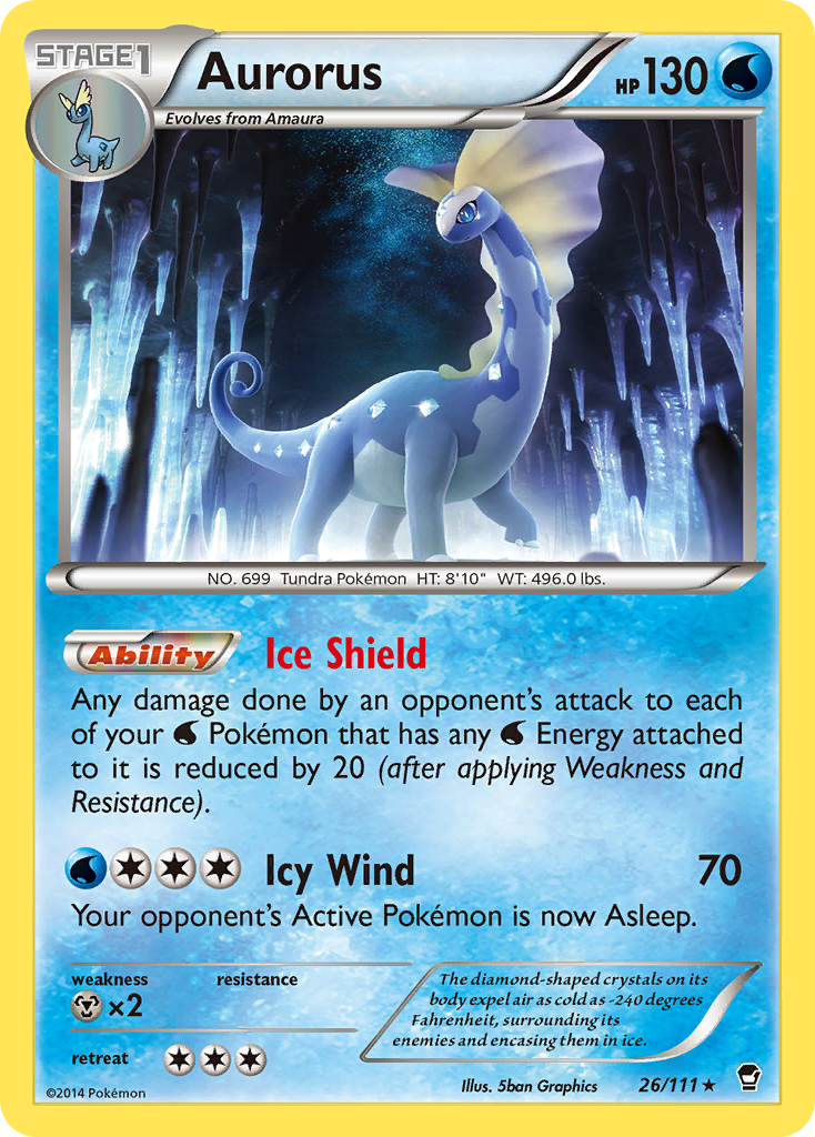 Aurorus (26/111) [XY: Furious Fists] | Good Games Morley