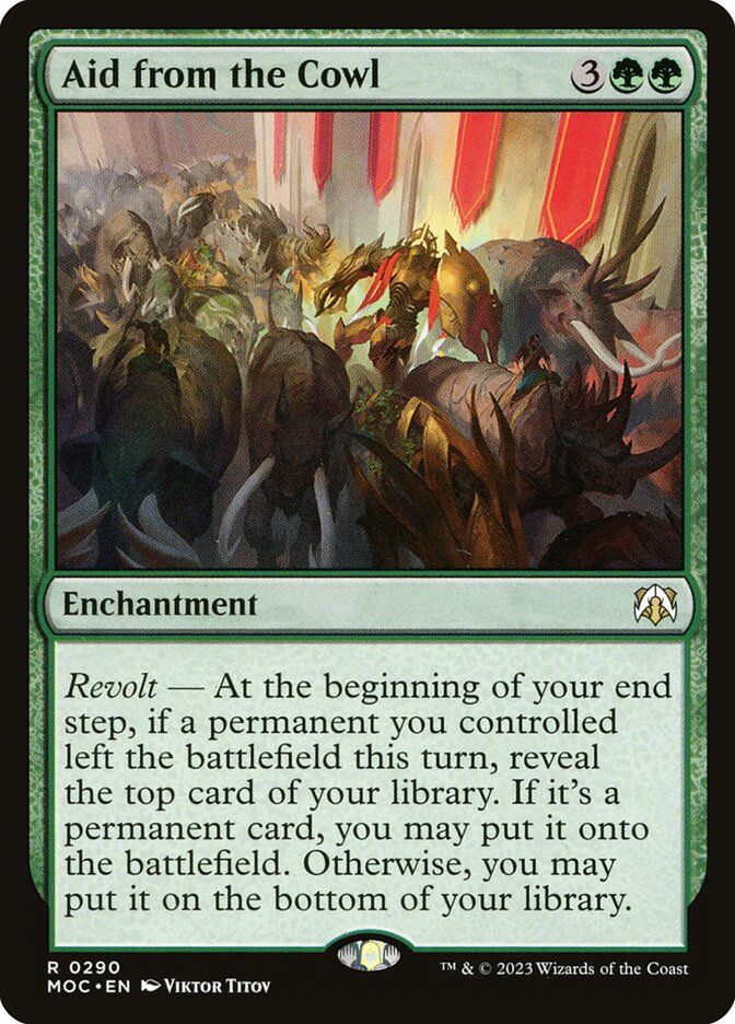 Aid from the Cowl 290/444 (Commander: March of the Machine)  | Good Games Morley