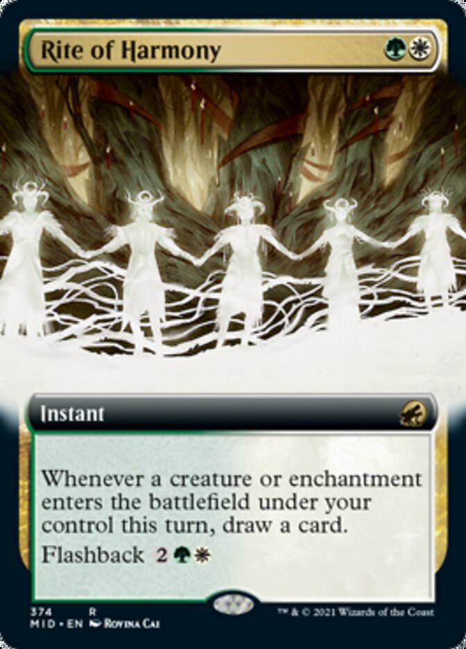 Rite of Harmony (Extended Art) [Innistrad: Midnight Hunt] | Good Games Morley