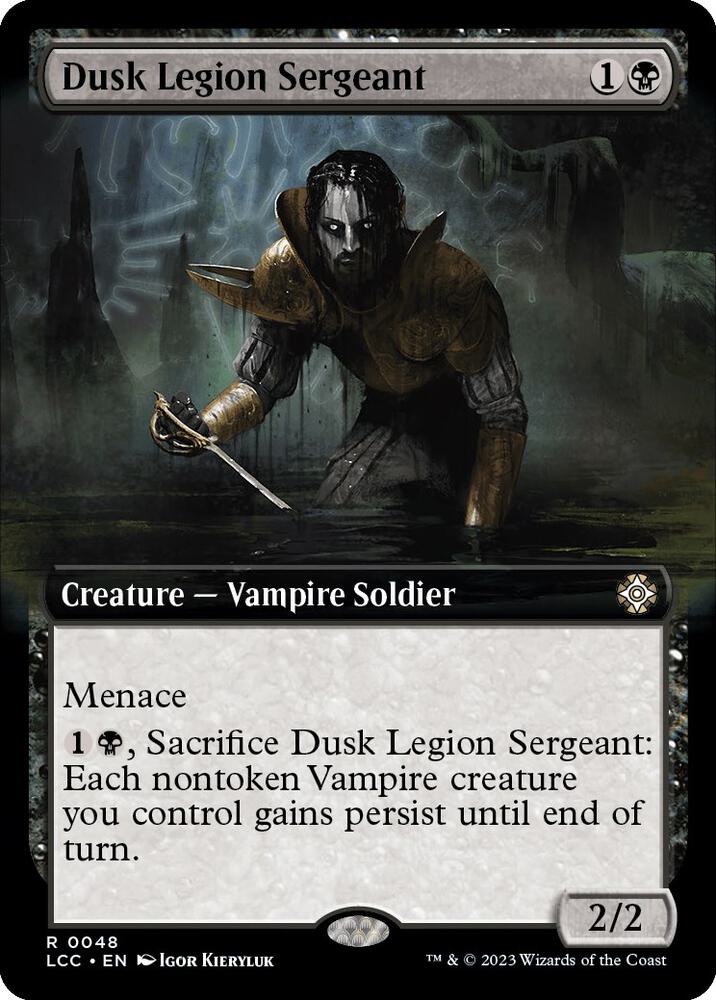 Dusk Legion Sergeant 48/370 (Commander: The Lost Caverns of Ixalan)  - Extended Art | Good Games Morley