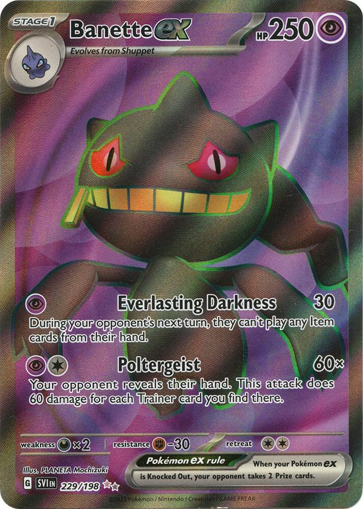 Banette ex 229/198 (SV01: Scarlet & Violet Base Set)  - Holofoil | Good Games Morley