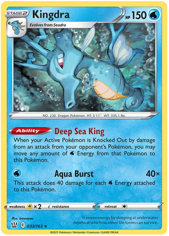 Kingdra (033/163) [Sword & Shield: Battle Styles] | Good Games Morley