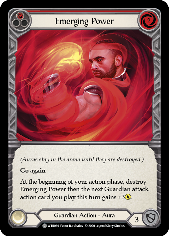 Emerging Power (Red) [U-WTR069] (Welcome to Rathe Unlimited)  Unlimited Rainbow Foil | Good Games Morley
