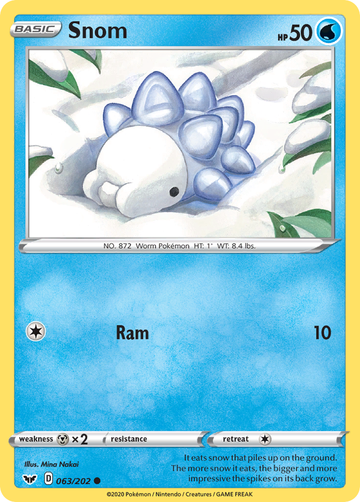 Snom (063/202) [Sword & Shield: Base Set] | Good Games Morley
