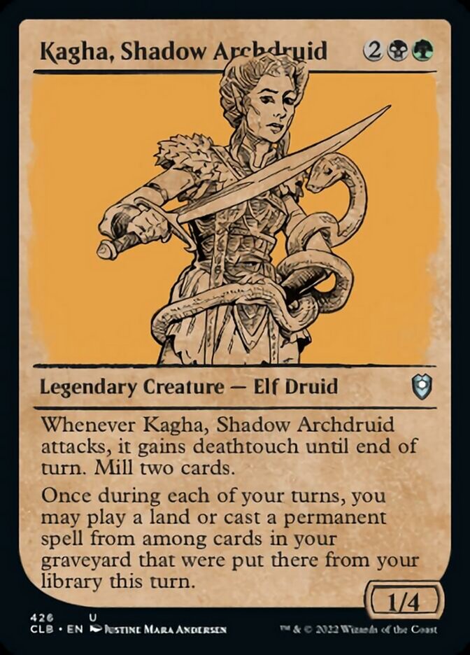 Kagha, Shadow Archdruid (Showcase) [Commander Legends: Battle for Baldur's Gate] | Good Games Morley