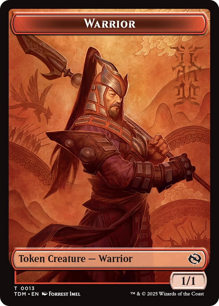Goblin // Warrior Double-Sided Token [Tarkir: Dragonstorm Tokens] | Good Games Morley
