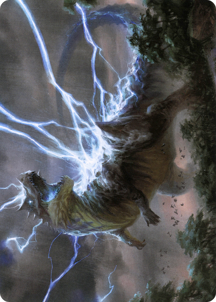 Thrasta, Tempest's Roar Art Card (41) [Modern Horizons 2 Art Series] | Good Games Morley