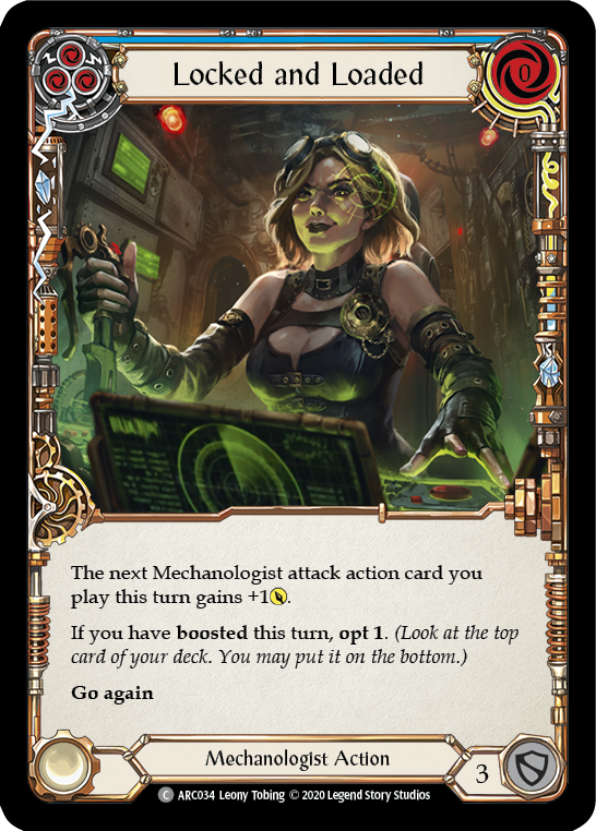 Locked and Loaded (Blue) [U-ARC034] (Arcane Rising Unlimited)  Unlimited Rainbow Foil | Good Games Morley
