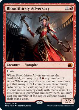 Bloodthirsty Adversary 129/277 (Innistrad: Midnight Hunt)  | Good Games Morley