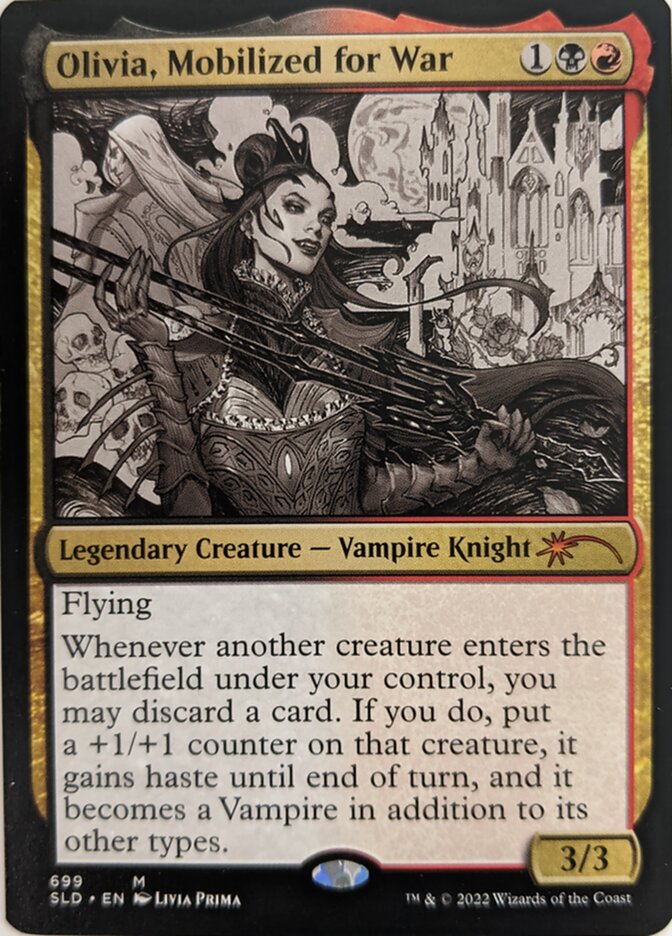 Olivia, Mobilized for War (Sketch) [Secret Lair Drop Promos] | Good Games Morley