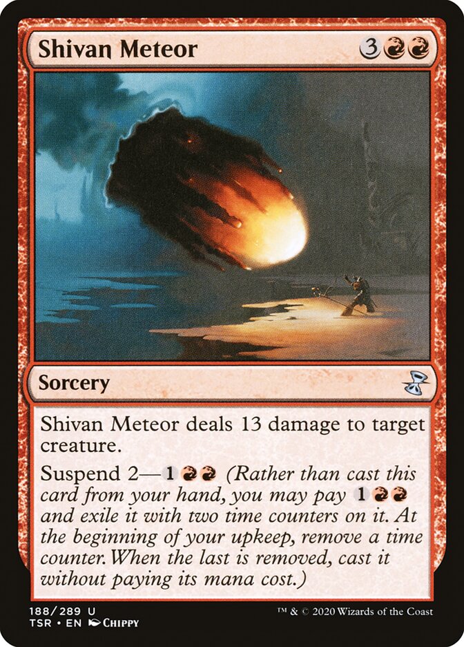 Shivan Meteor 188/289 (Time Spiral: Remastered)  - Foil | Good Games Morley
