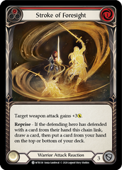 Stroke of Foresight (Red) [U-WTR138] (Welcome to Rathe Unlimited)  Unlimited Rainbow Foil | Good Games Morley
