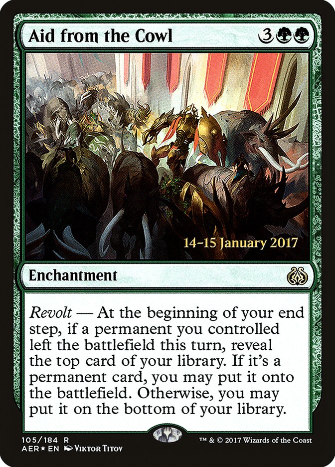 Aid from the Cowl [Aether Revolt Prerelease Promos] | Good Games Morley