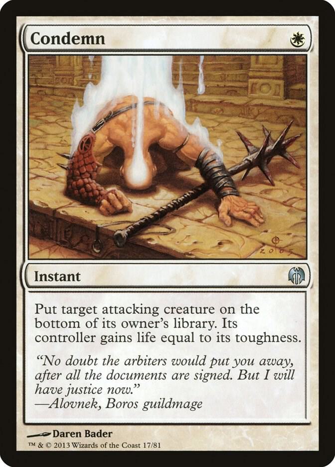 Condemn 17/81 (Duel Decks: Heroes vs. Monsters)  | Good Games Morley