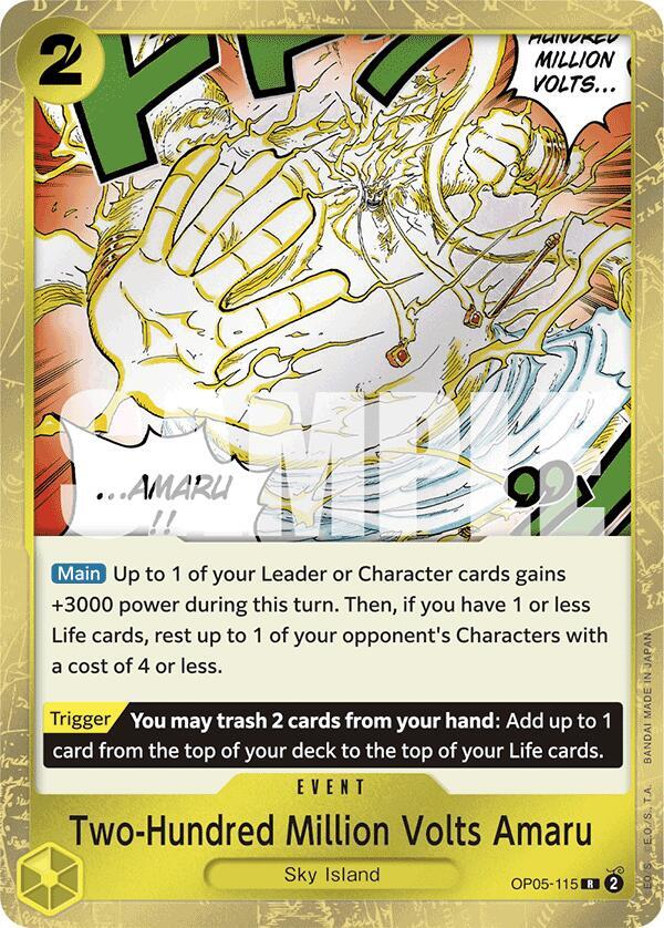 Two-Hundred Million Volts Amaru OP05-115 (Premium Booster -The Best-)  - Jolly Roger Foil | Good Games Morley
