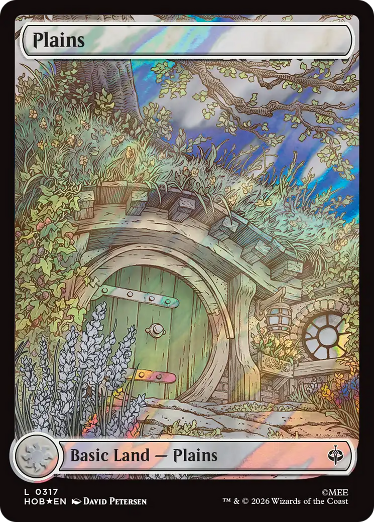 Plains (0317) (Surge Foil) [The Hobbit] | Good Games Morley