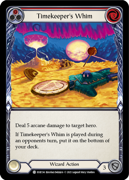 Timekeeper's Whim (Red) [EVR134] (Everfest)  1st Edition Rainbow Foil | Good Games Morley