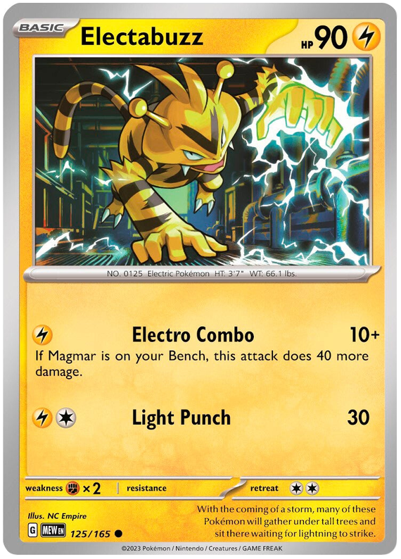 Electabuzz (125/165) [Scarlet & Violet 151] | Good Games Morley