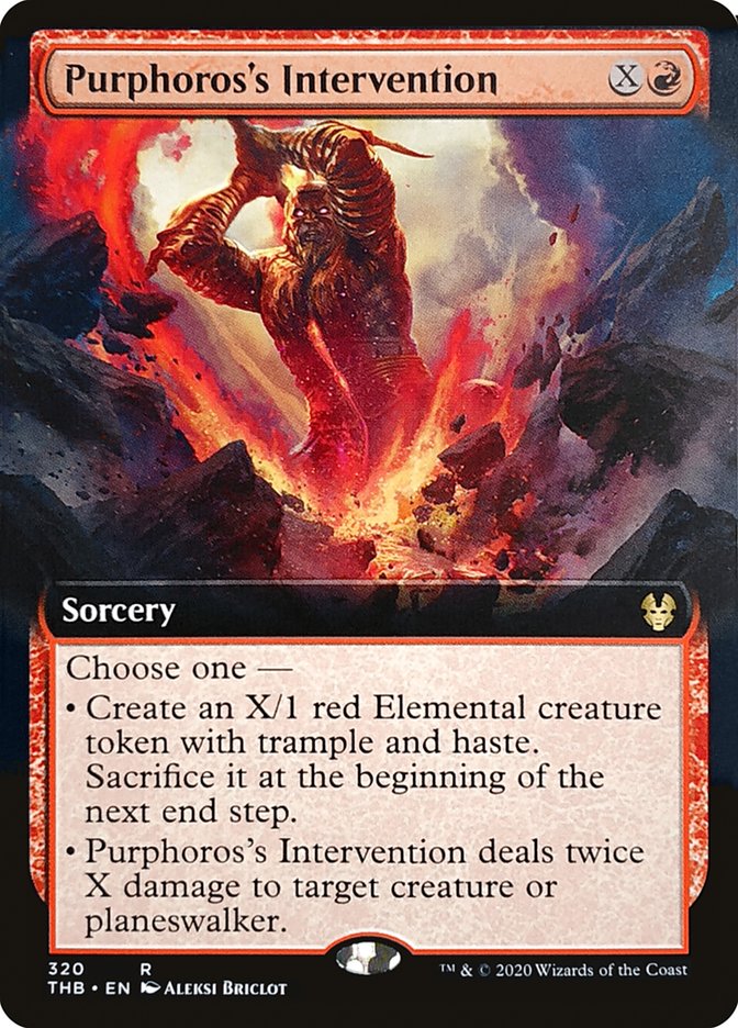 Purphoros's Intervention (Extended Art) [Theros Beyond Death] | Good Games Morley