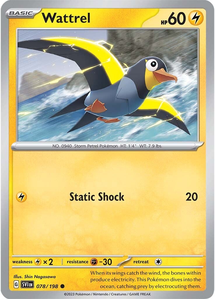 Wattrel (078/198) [Scarlet & Violet: Base Set] | Good Games Morley