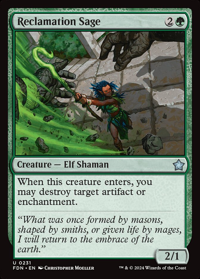 Reclamation Sage 231/291 (Foundations)  - Foil | Good Games Morley