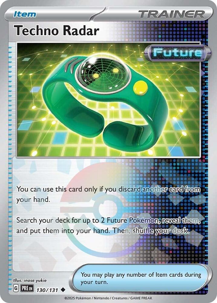 Techno Radar (130/131) (Poke Ball Pattern) [Scarlet & Violet: Prismatic Evolutions] | Good Games Morley