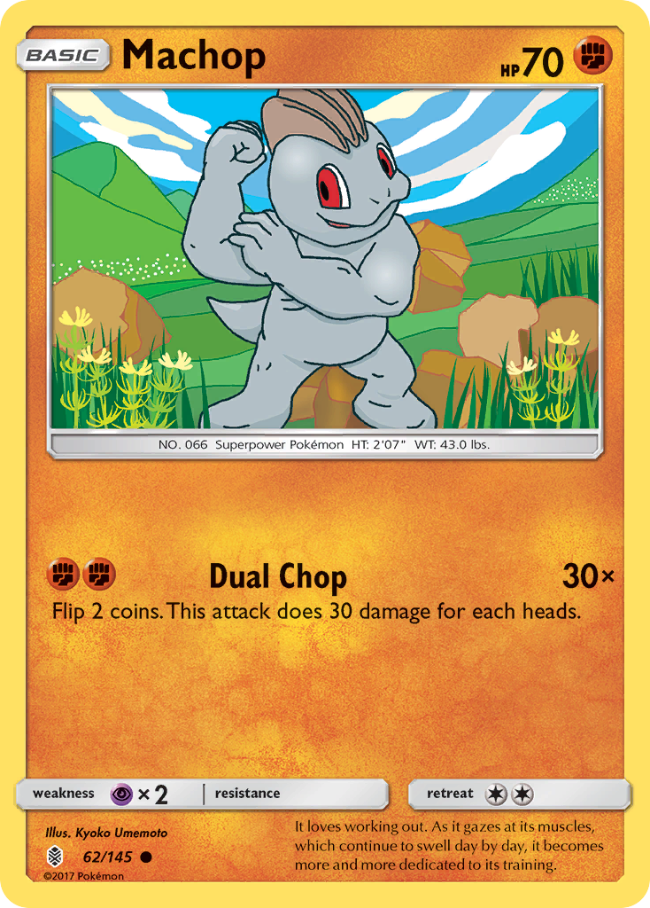 Machop (62/145) [Sun & Moon: Guardians Rising] | Good Games Morley