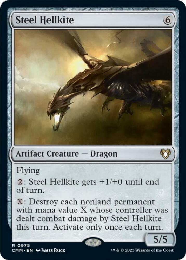 Steel Hellkite 975/451 (Commander Masters)  | Good Games Morley