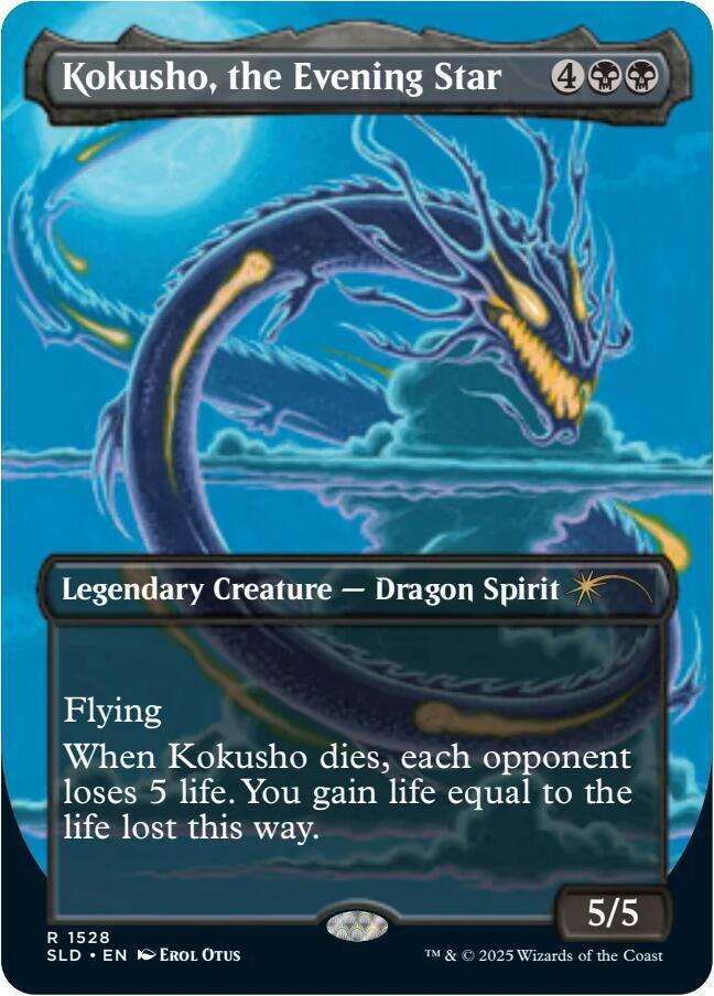 Kokusho, the Evening Star 1528 (Secret Lair Drop Series)  - Borderless Rainbow Foil | Good Games Morley