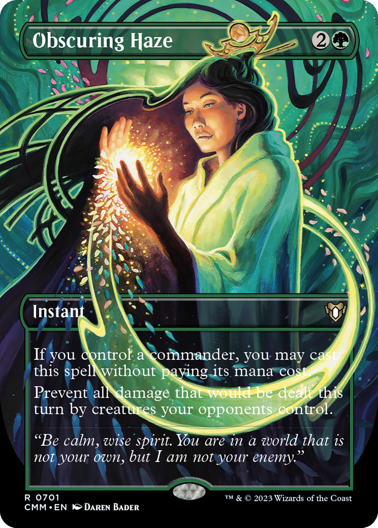 Obscuring Haze (Borderless Alternate Art) [Commander Masters] | Good Games Morley