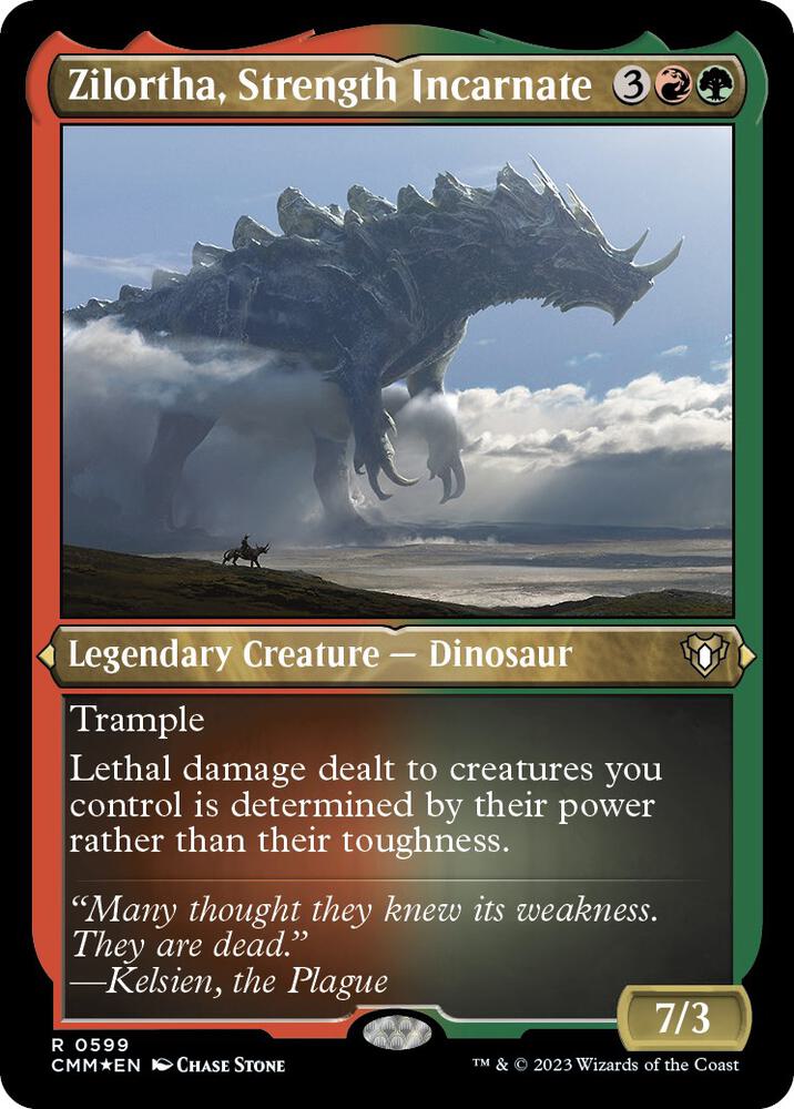 Zilortha, Strength Incarnate 599/451 (Commander Masters)  - Etched Foil | Good Games Morley