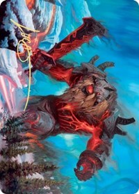 Quakebringer Art Card (Gold-Stamped Signature) [Kaldheim Art Series] | Good Games Morley