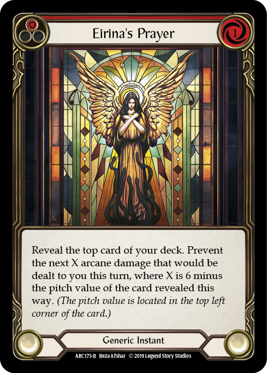 Eirina's Prayer (Red) [ARC173-R] (Arcane Rising)  1st Edition Normal | Good Games Morley