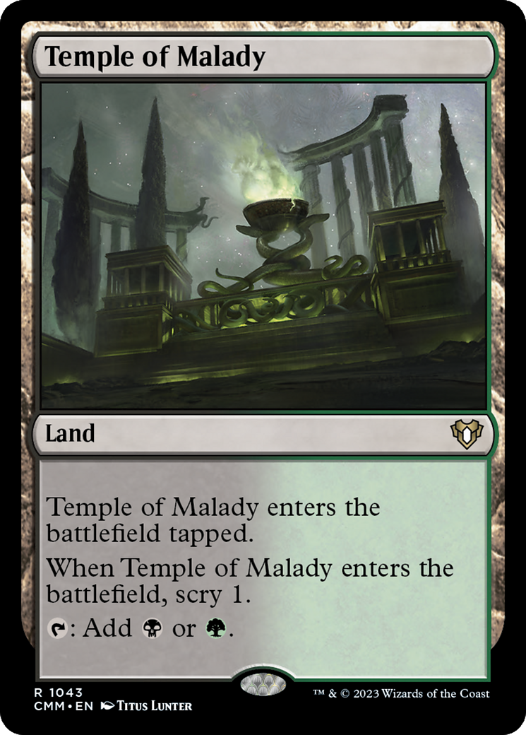 Temple of Malady [Commander Masters] | Good Games Morley