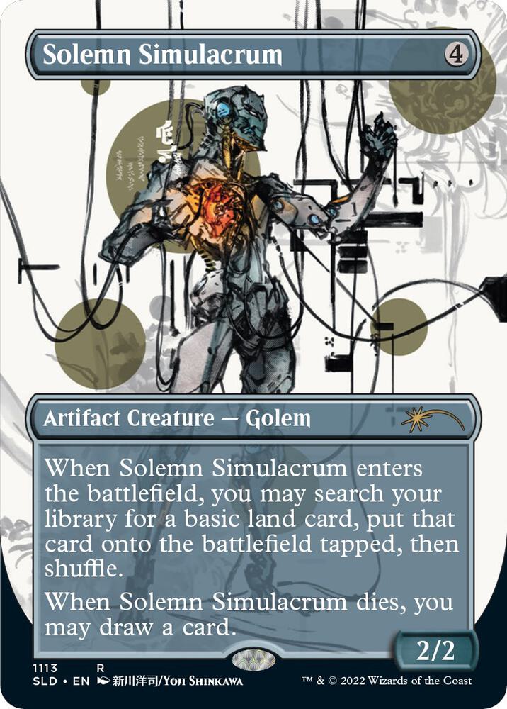 Solemn Simulacrum 1113 (Secret Lair Drop Series)  - Borderless Foil | Good Games Morley