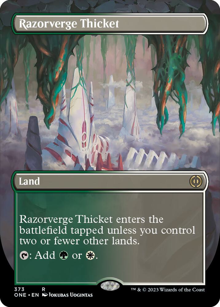 Razorverge Thicket 373/271 (Phyrexia: All Will Be One)  - Borderless | Good Games Morley